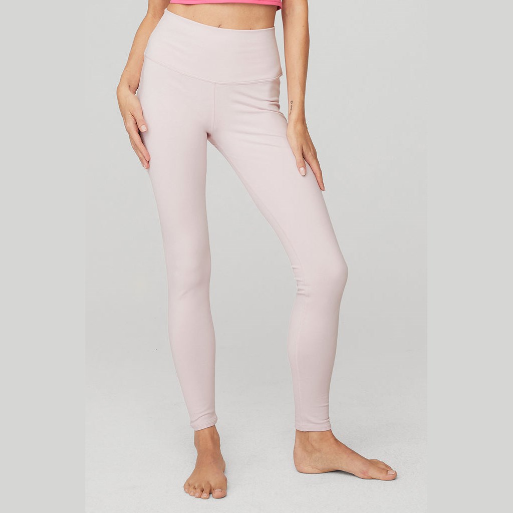 Leggins Alo Yoga High-Cintura Airbrush Mujer Rosas | ACYE87190