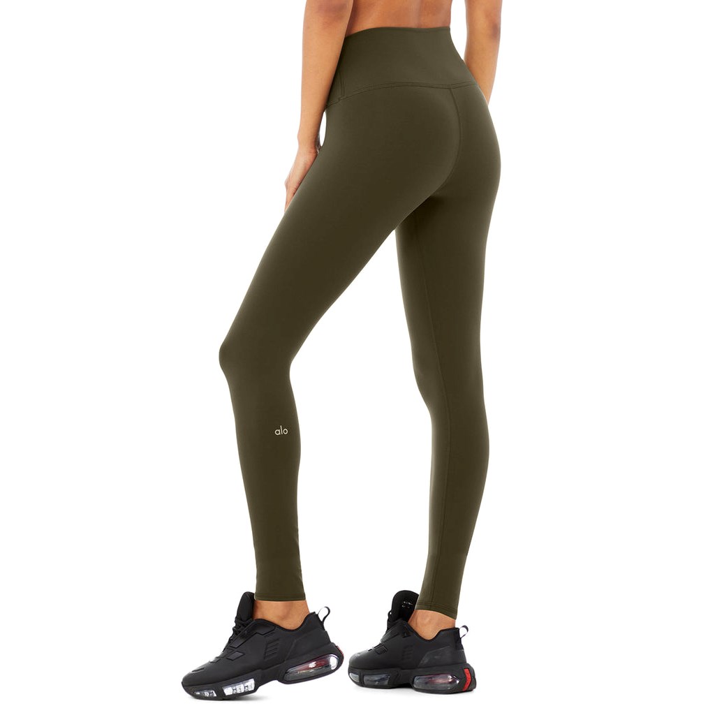 Leggins Alo Yoga High-Cintura Airbrush Mujer Verdes | BXZW58941