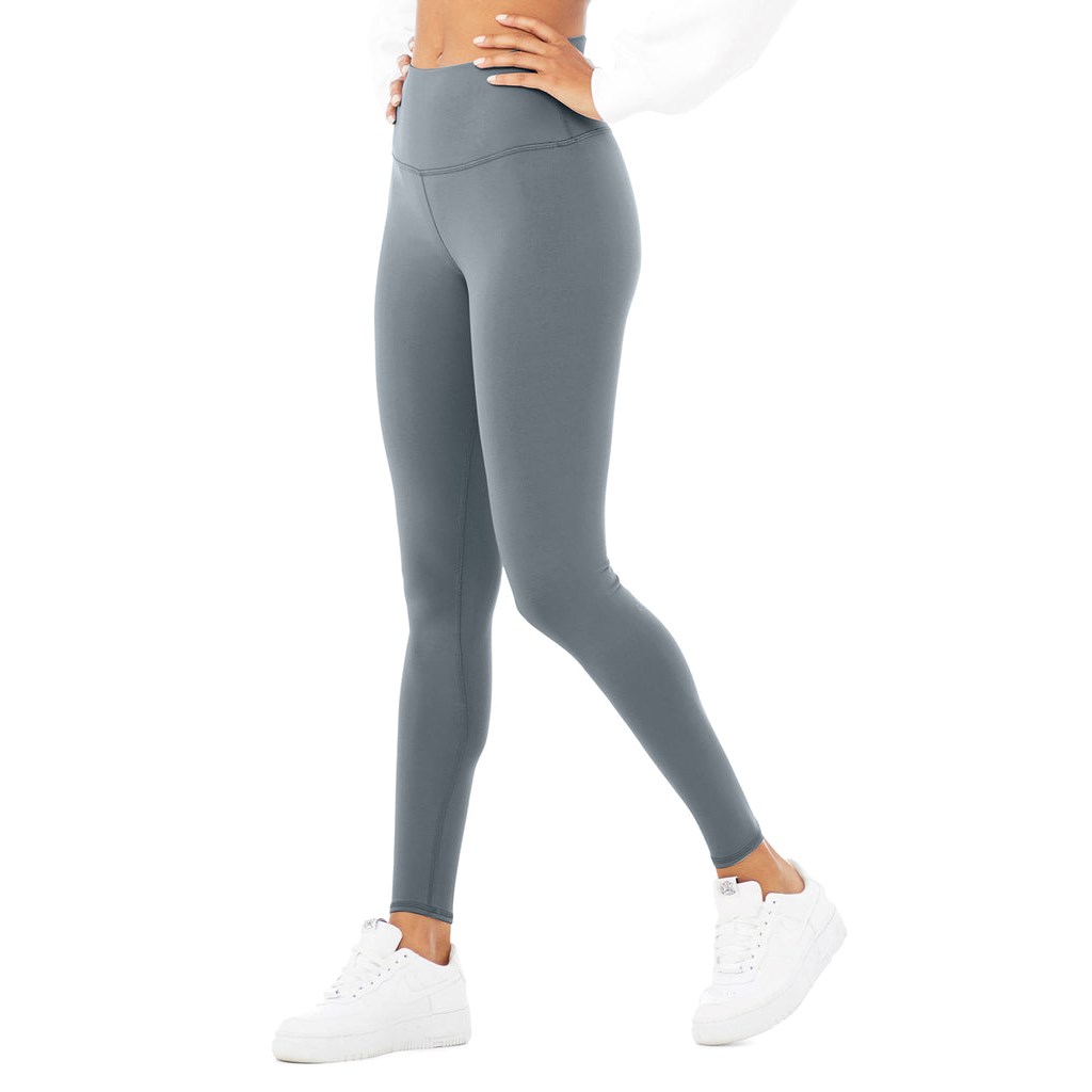 Leggins Alo Yoga High-Cintura Airbrush Mujer Azules | HJWG46291