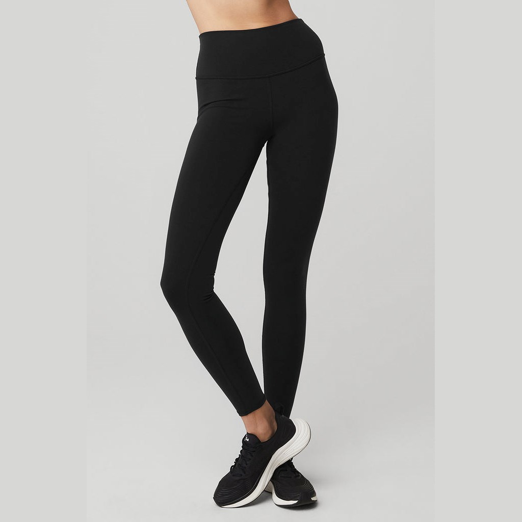 Leggins Alo Yoga High-Cintura Airbrush Mujer Negros | LOIV68320