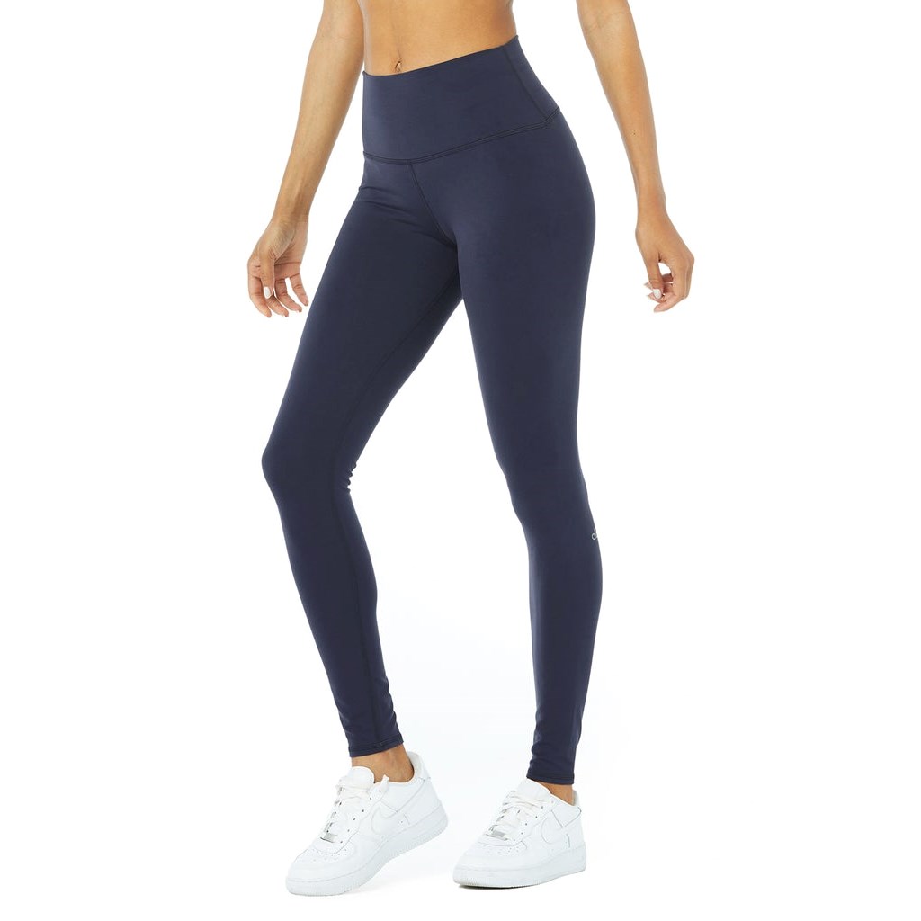Leggins Alo Yoga High-Cintura Airbrush Mujer Azules | SXUF51097