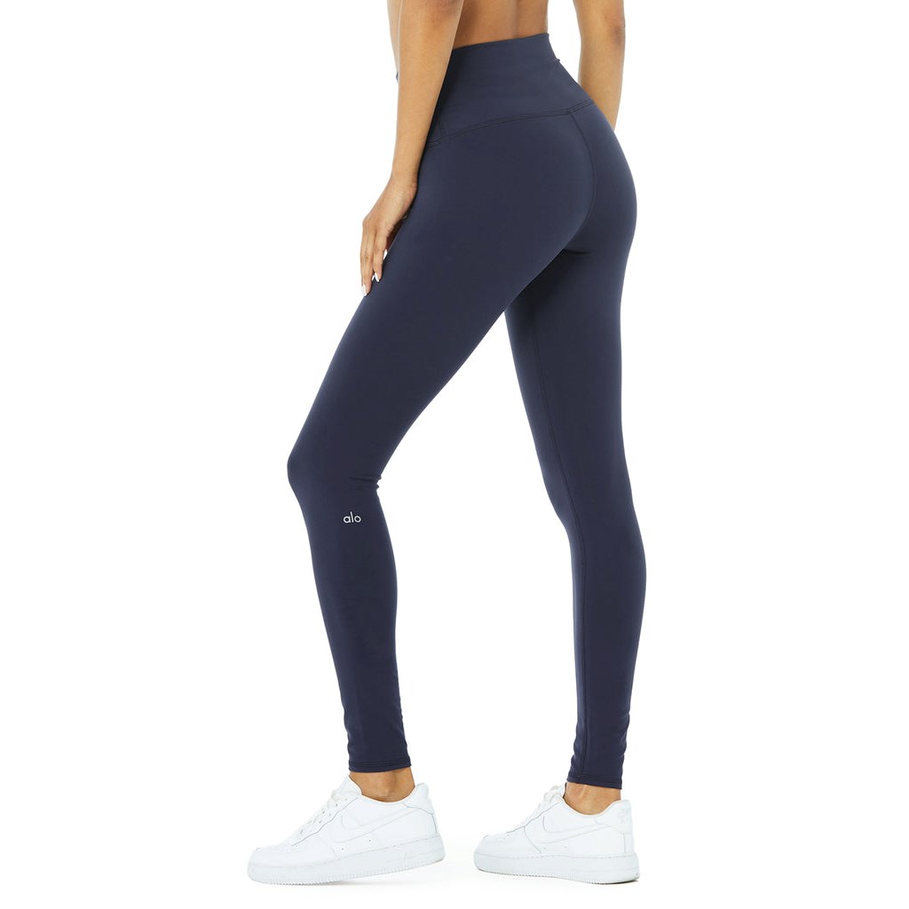 Leggins Alo Yoga High-Cintura Airbrush Mujer Azules | SXUF51097