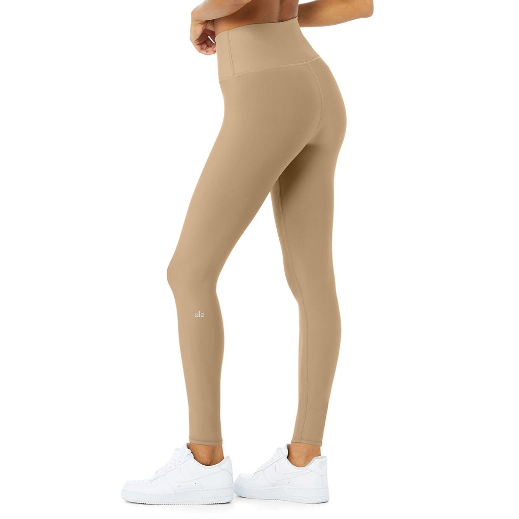 Leggins Alo Yoga High-Cintura Airlift Mujer Beige | FYUR24681