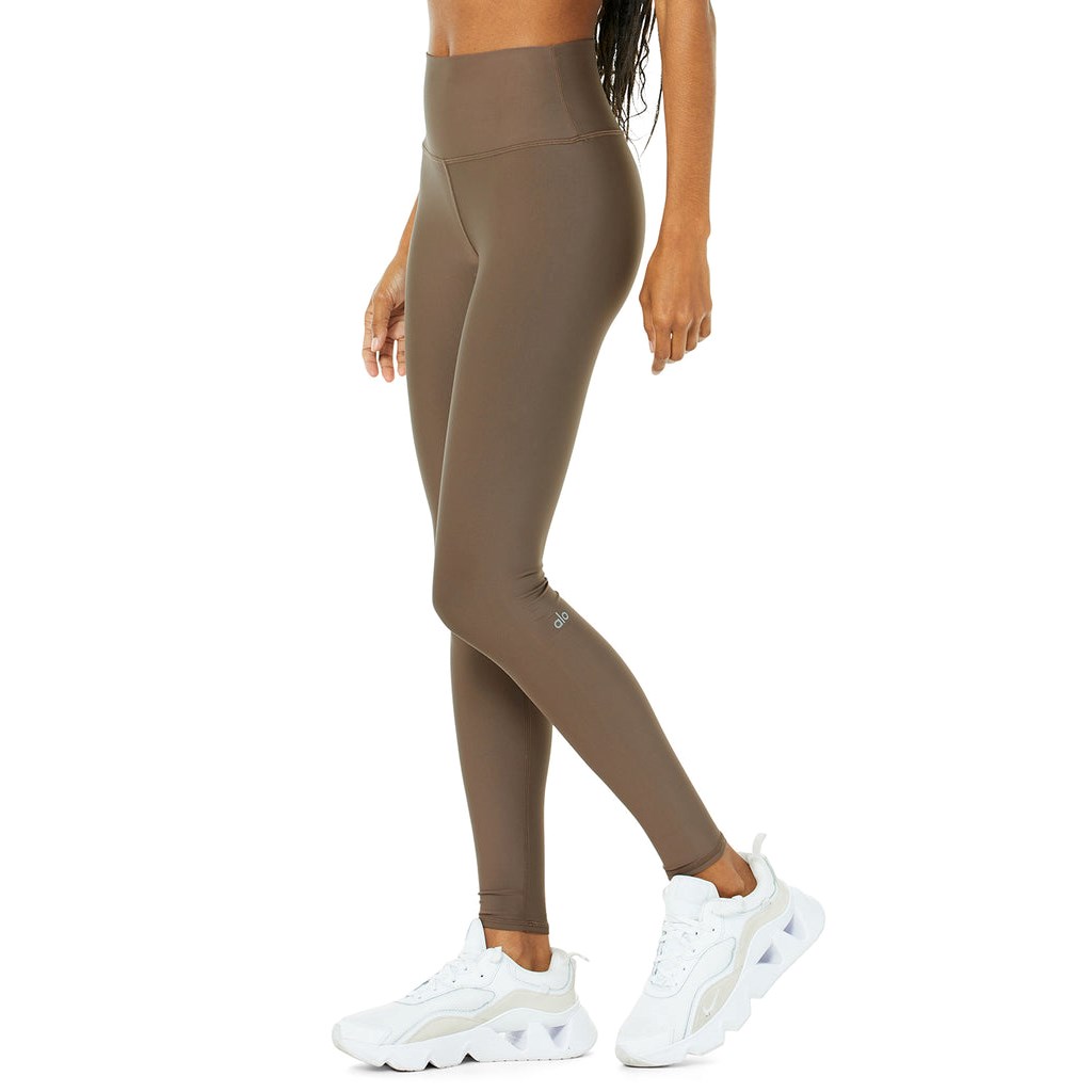 Leggins Alo Yoga High-Cintura Airlift Mujer Marrom | GLOU42067