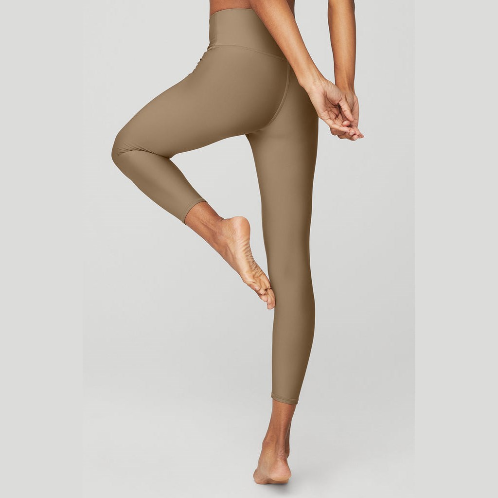 Leggins Alo Yoga High-Cintura Airlift Mujer Beige | SYTB13654