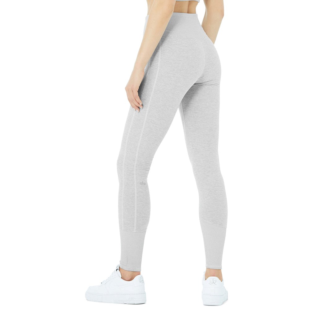 Leggins Alo Yoga High-Cintura Alosoft Lounge Mujer Grises | GEIU06548