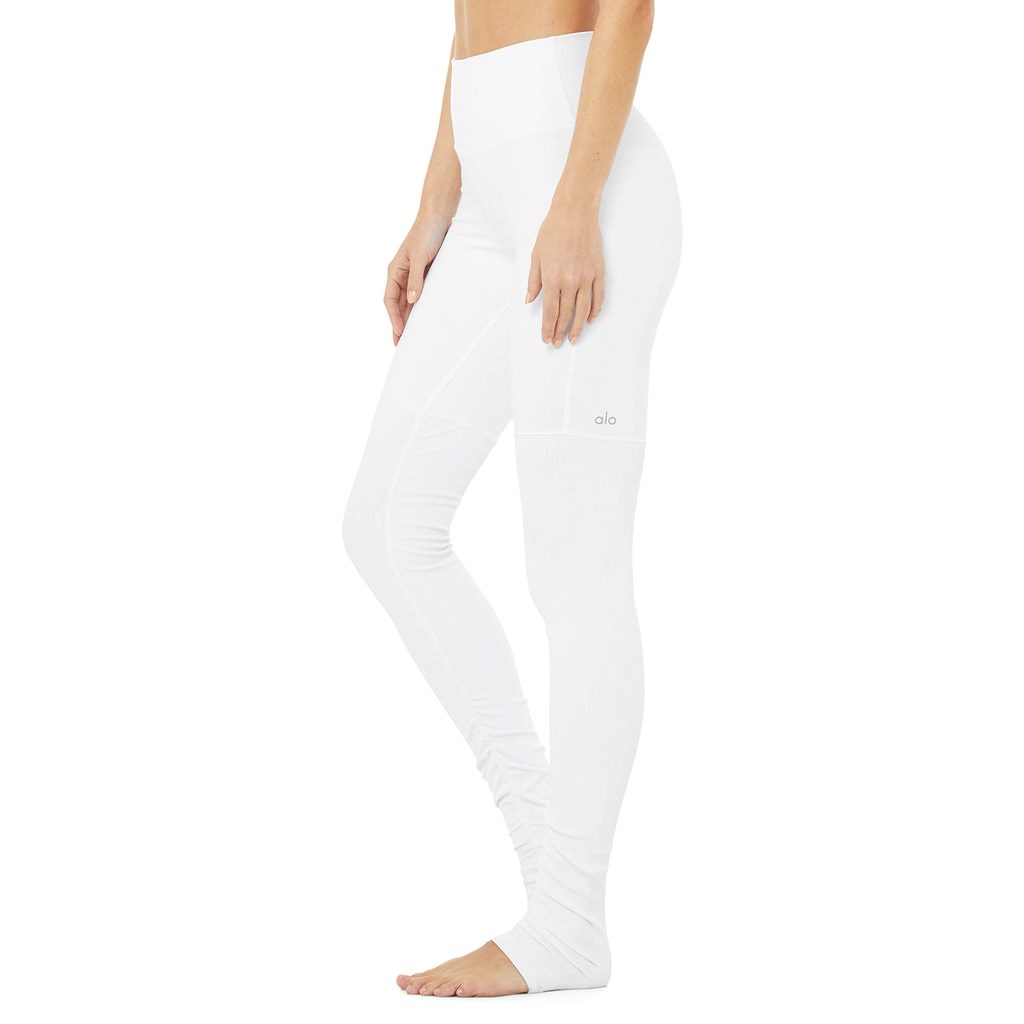 Leggins Alo Yoga High-Cintura Goddess Mujer Blancos | KJYU09678