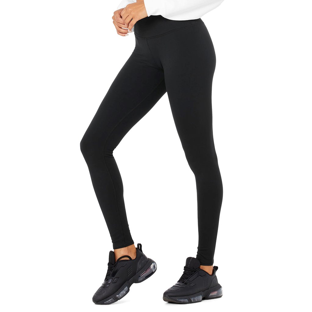 Leggins Alo Yoga High-Cintura Invierno Warmth Plush Mujer Negros | OYLB74305