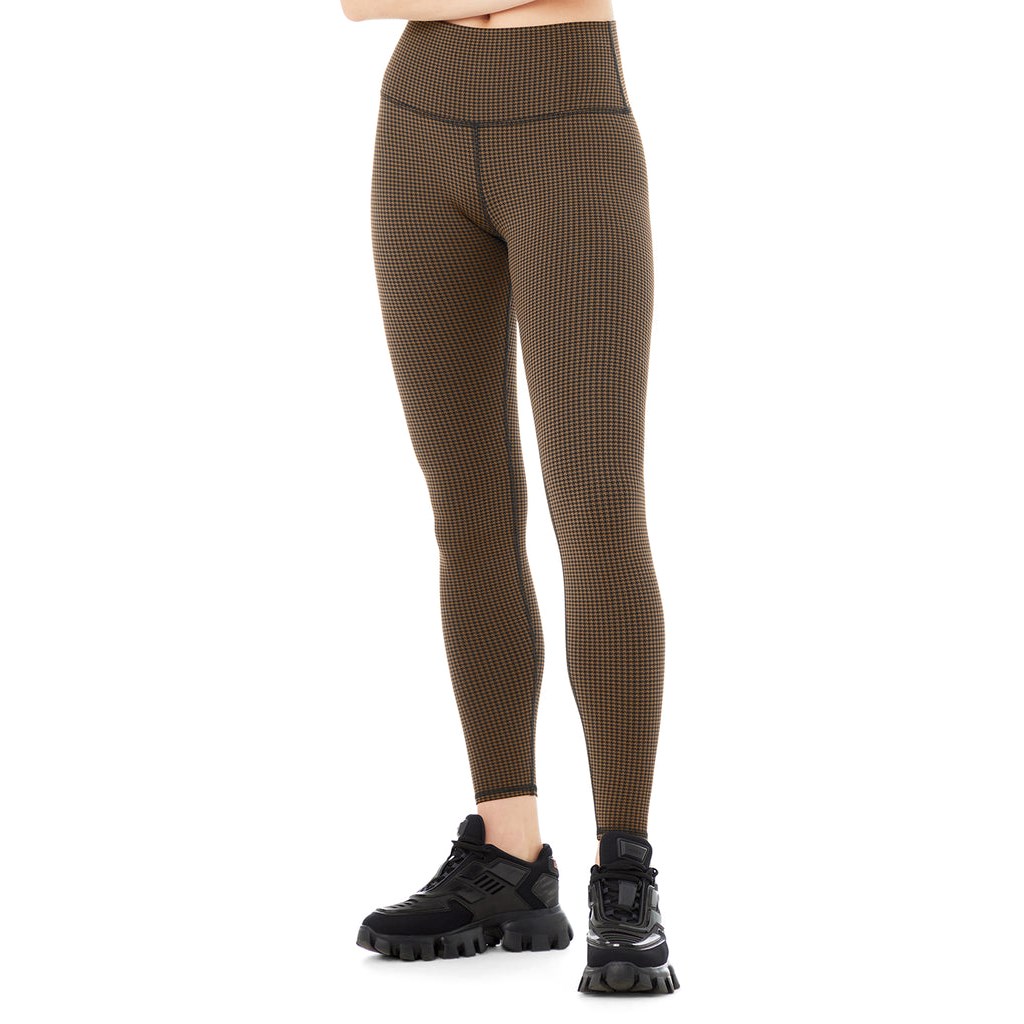 Leggins Alo Yoga High-Cintura Micro Houndstooth Mujer Marrom | TESI31950