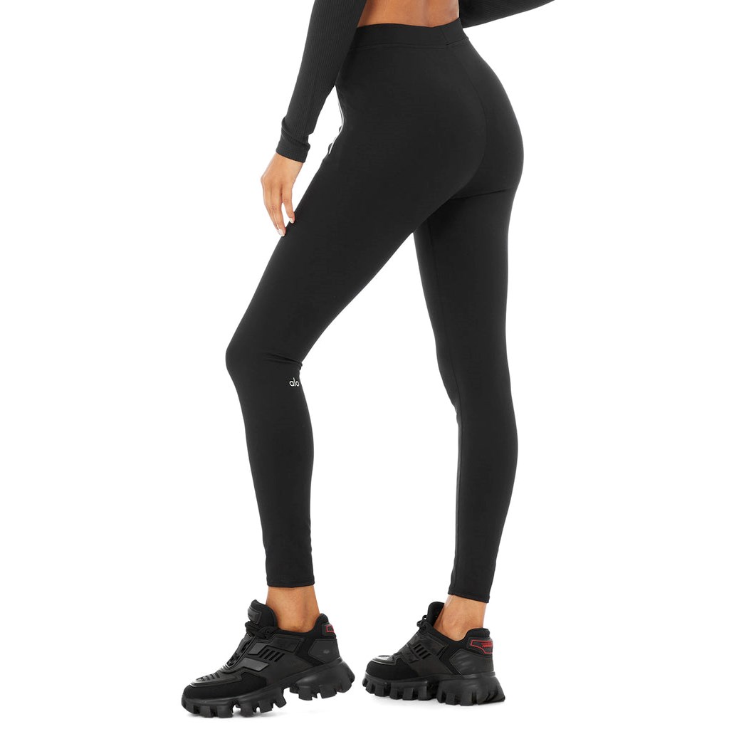 Leggins Alo Yoga High-Cintura Thrill Seeker Mujer Negros | ORWG09815