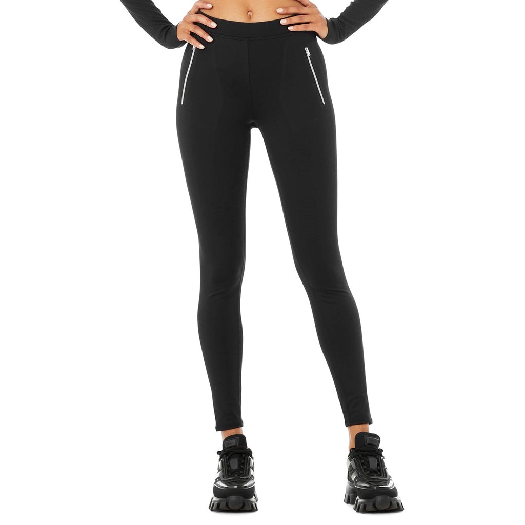 Leggins Alo Yoga High-Cintura Thrill Seeker Mujer Negros | ORWG09815