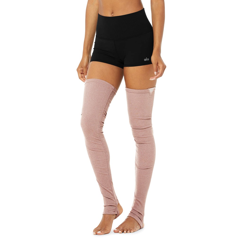 Legwarmer Alo Yoga Goddess Leg Warmers Mujer Marrom | JNVS71524
