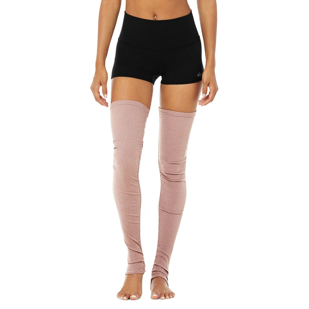Legwarmer Alo Yoga Goddess Leg Warmers Mujer Marrom | JNVS71524