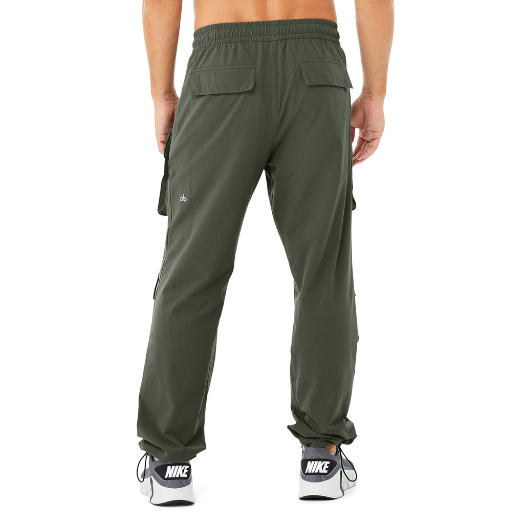 Pantalones Alo Yoga Cargo Venture Hombre Verdes | HSQW02179