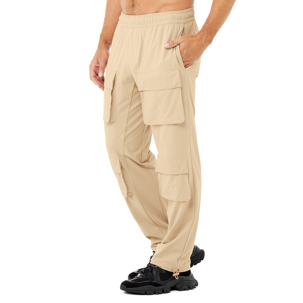 Pantalones Alo Yoga Cargo Venture Hombre Beige | JLAO74519