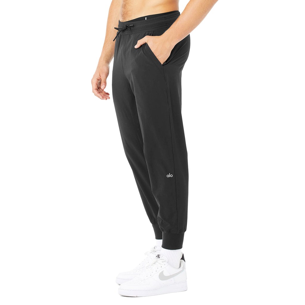 Pantalones Alo Yoga Co-Op 7/8 Hombre Negros | CWDP05148