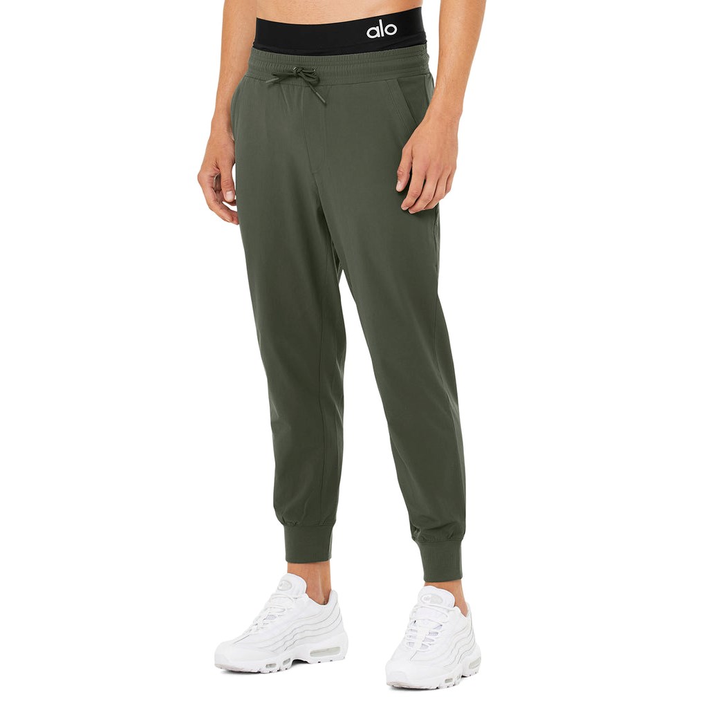 Pantalones Alo Yoga Co-Op 7/8 Hombre Verdes | DIGK96745