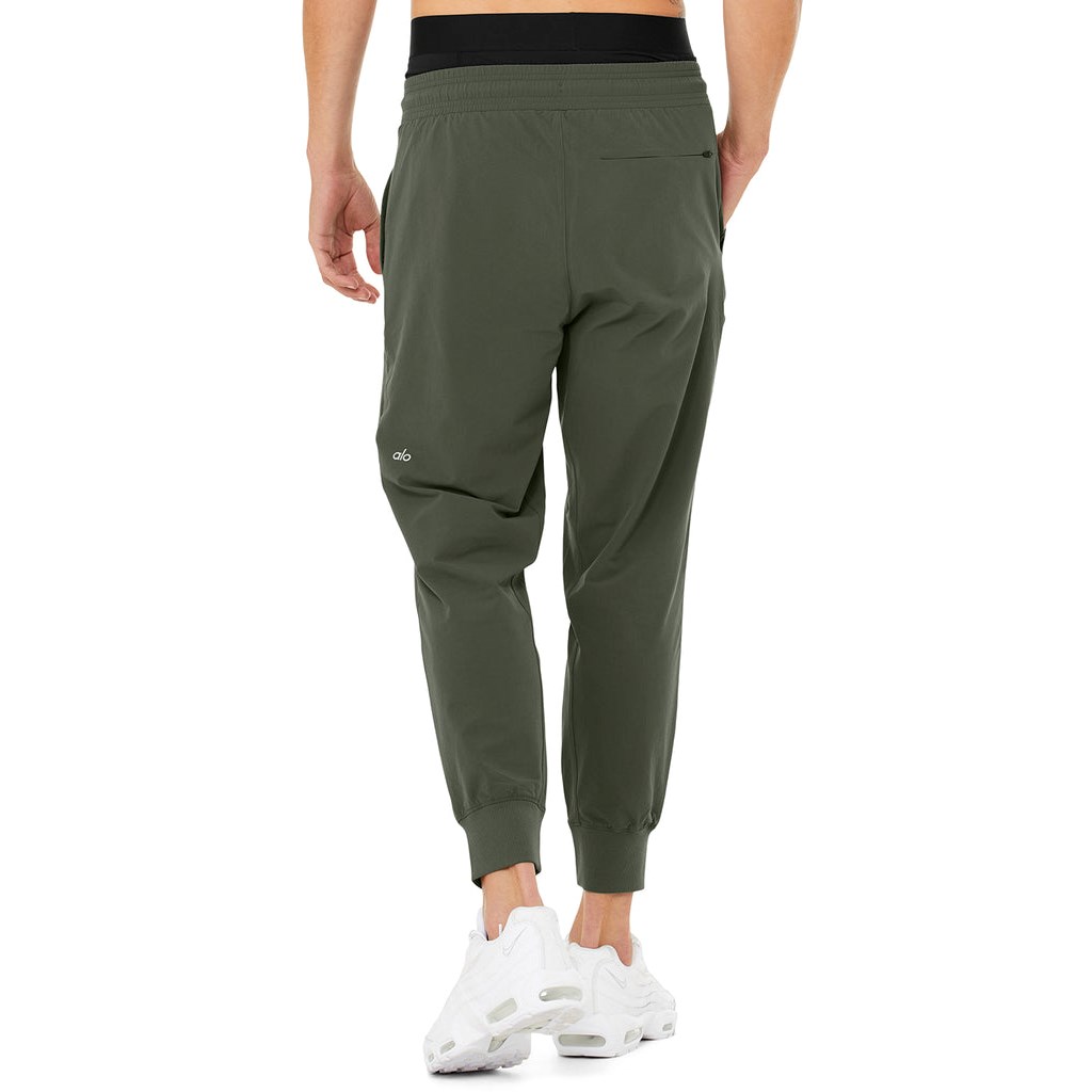 Pantalones Alo Yoga Co-Op 7/8 Hombre Verdes | DIGK96745