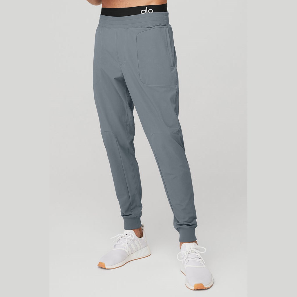 Pantalones Alo Yoga Co-Op Hombre Azules | IGJF38914