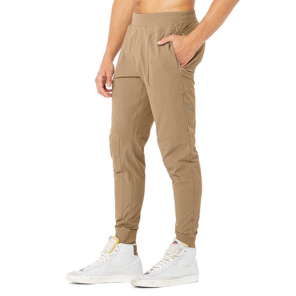 Pantalones Alo Yoga Co-Op Hombre Beige | DQHK21637