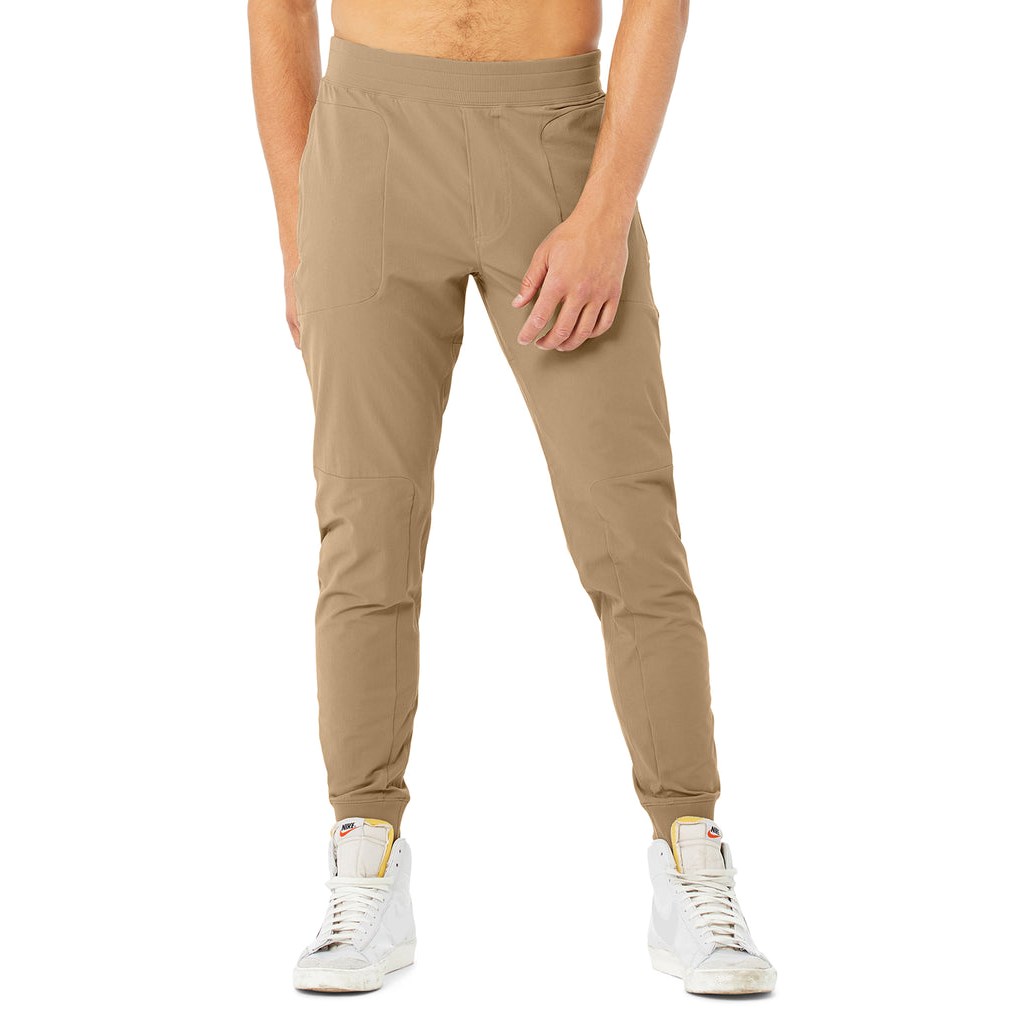 Pantalones Alo Yoga Co-Op Hombre Beige | DQHK21637