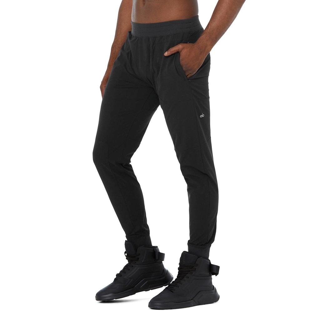 Pantalones Alo Yoga Co-Op Hombre Negros | PQWD14725