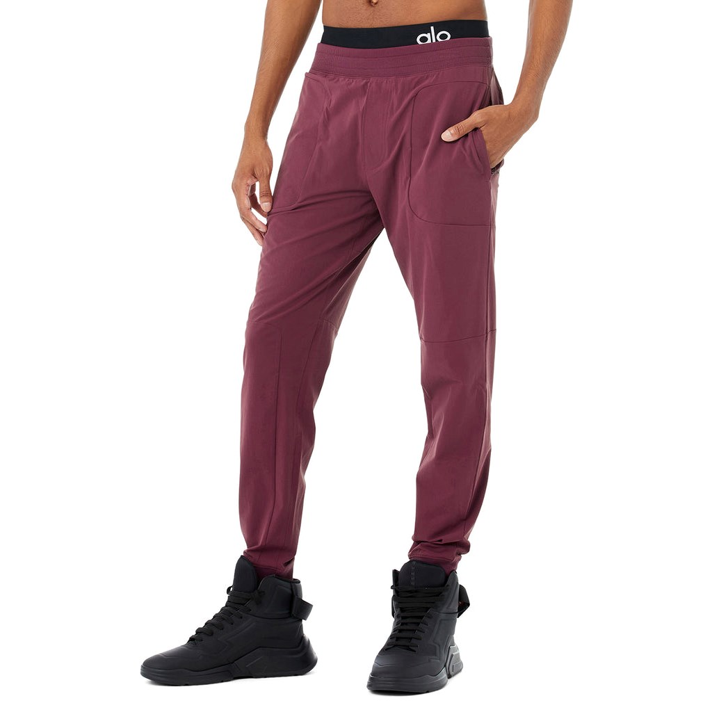 Pantalones Alo Yoga Co-Op Hombre Rojos | HLCO19630