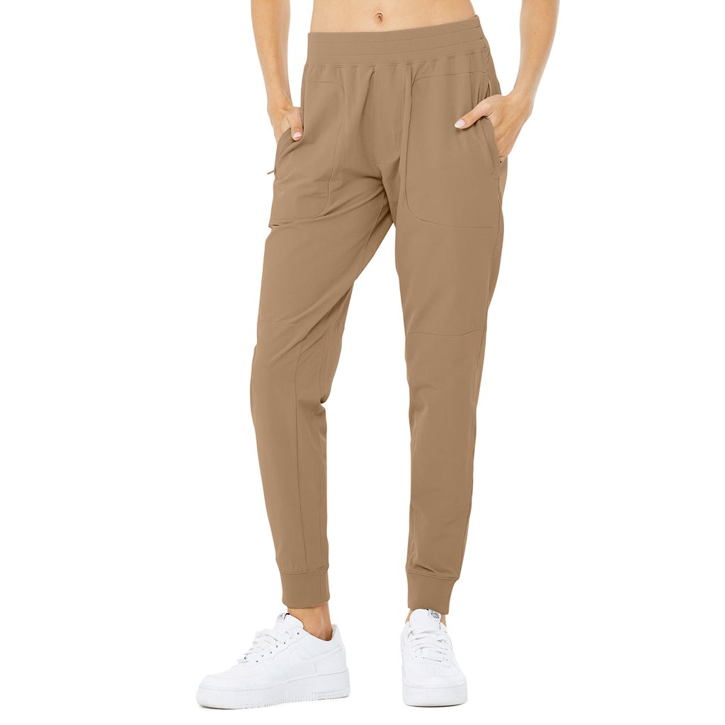 Pantalones Alo Yoga Co-Op Mujer Beige | PVAF89472
