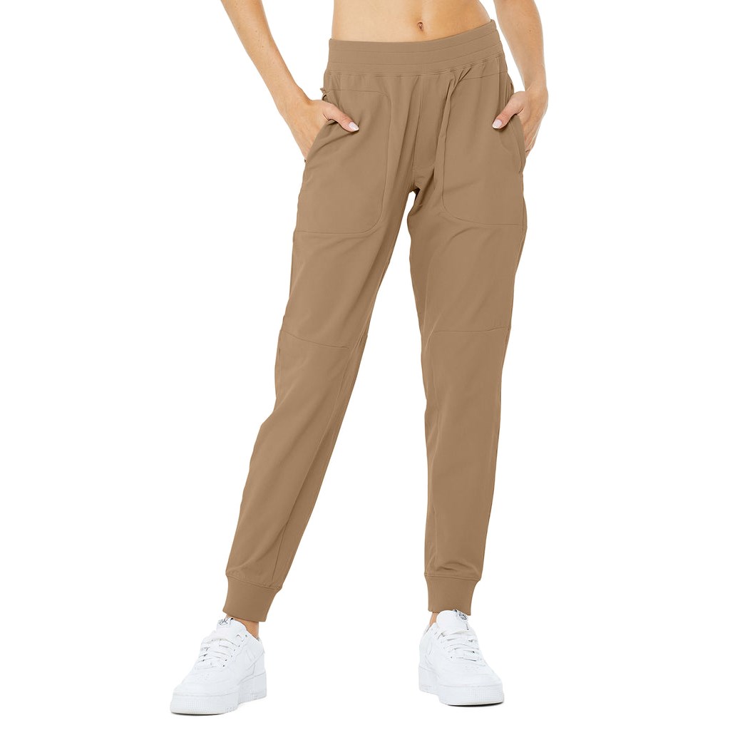 Pantalones Alo Yoga Co-Op Mujer Beige | PVAF89472