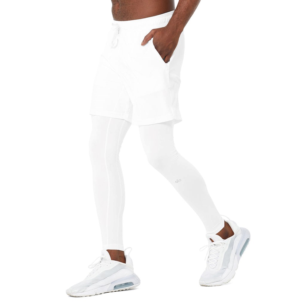 Pantalones Alo Yoga Estabilidade 2-In-1 Hombre Blancos | AWKP06278