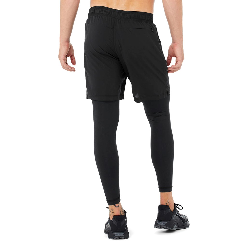 Pantalones Alo Yoga Estabilidade 2-In-1 Hombre Negros | XIQT40713