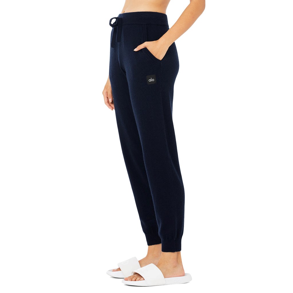 Pantalones Alo Yoga High-Cintura Cashmere Jet Set Mujer Azules | KAEC08521