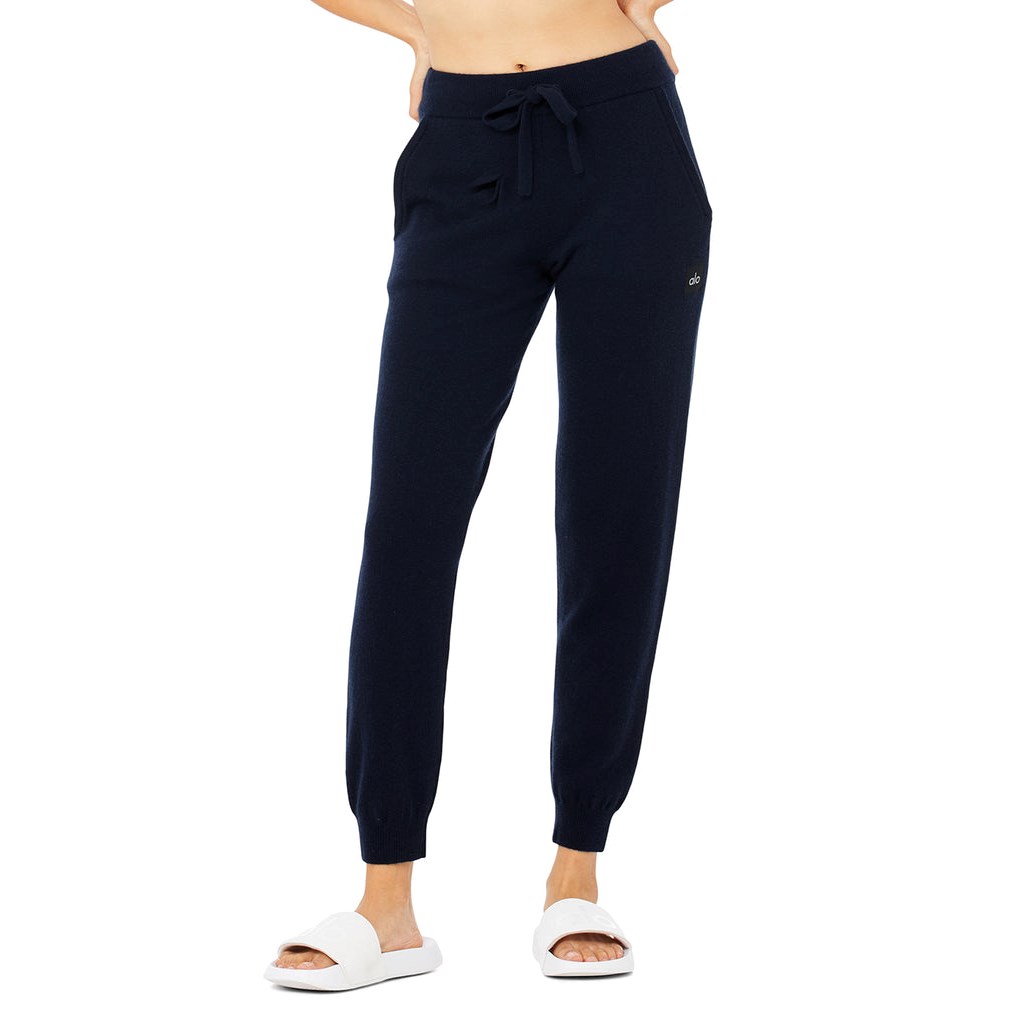 Pantalones Alo Yoga High-Cintura Cashmere Jet Set Mujer Azules | KAEC08521