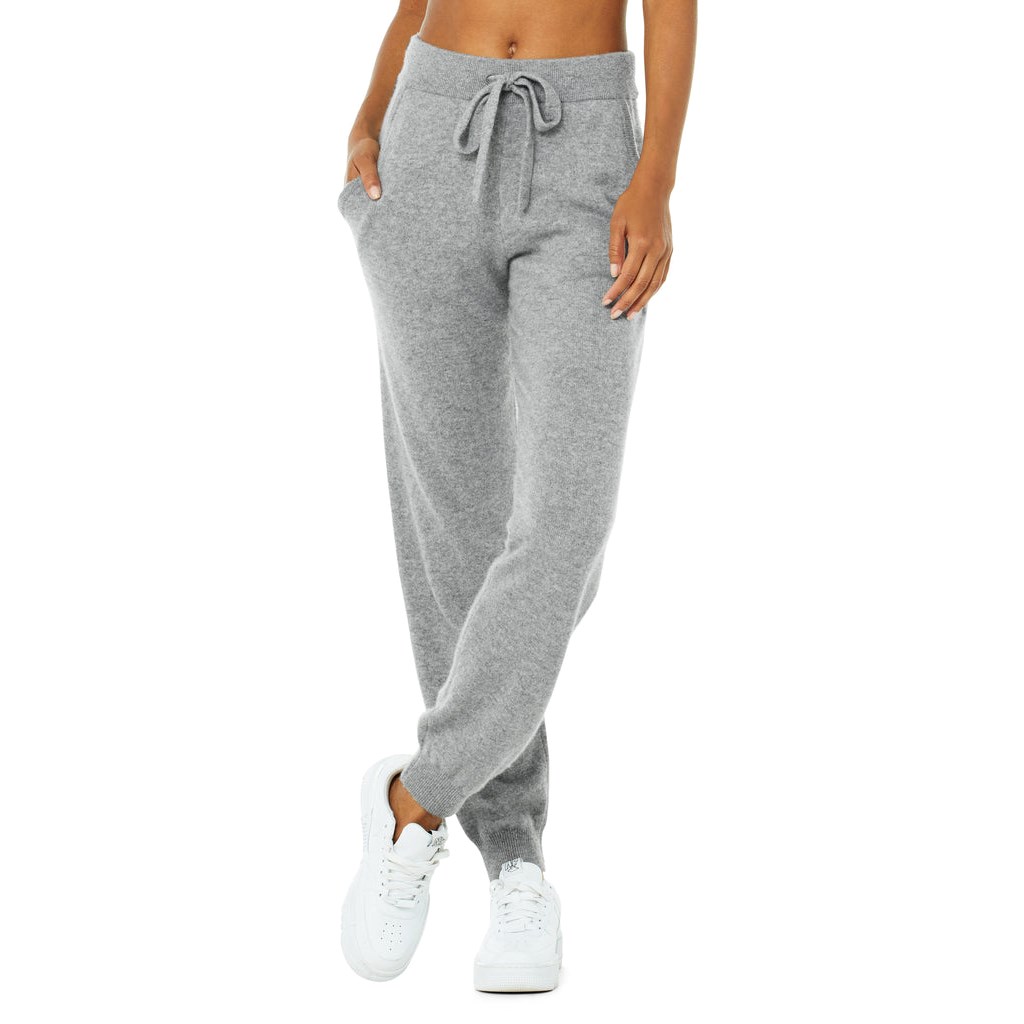 Pantalones Alo Yoga High-Cintura Cashmere Jet Set Mujer Grises | PNET06237