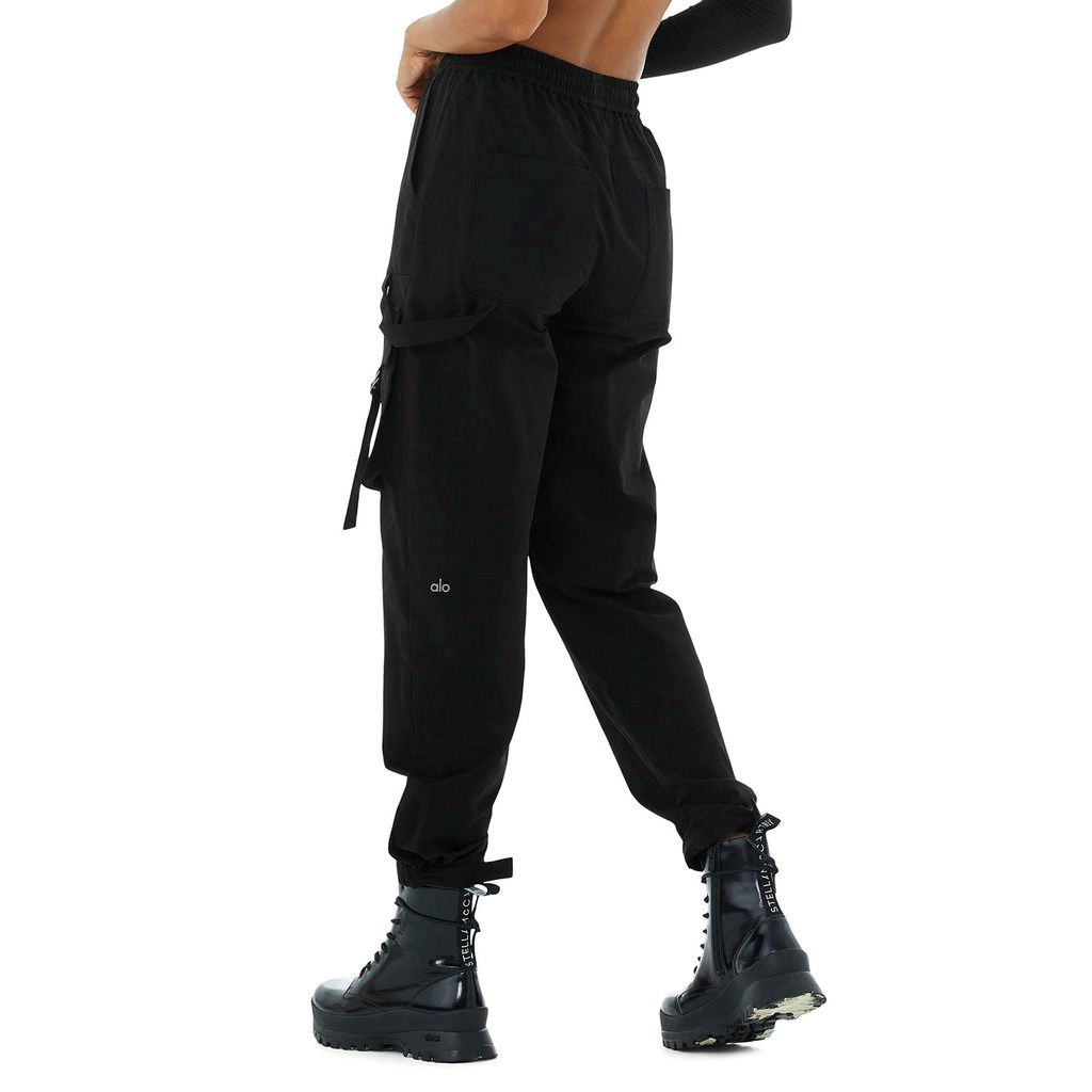 Pantalones Alo Yoga High-Cintura City Wise Cargo Mujer Negros | RDCP79438