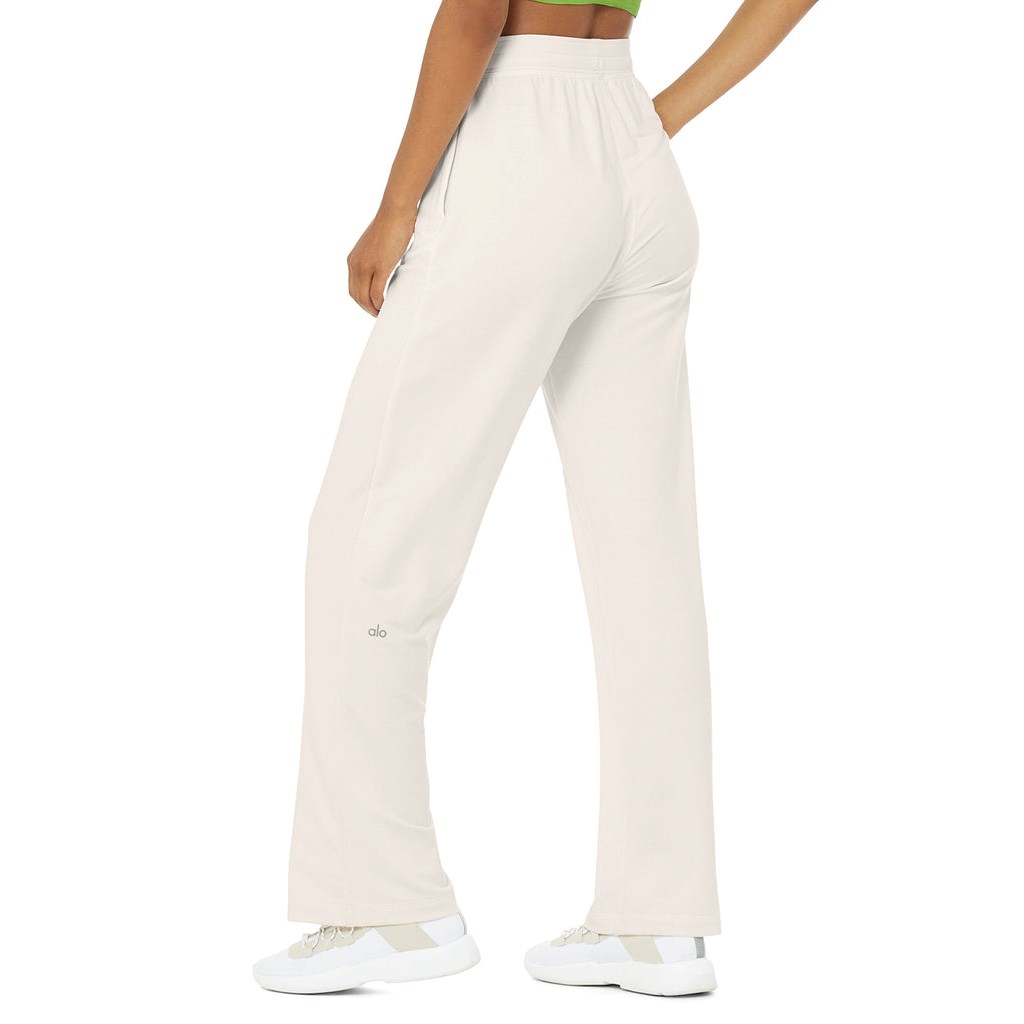 Pantalones Alo Yoga High-Cintura Dreamy Anchos Mujer Blancos | EMJV62384