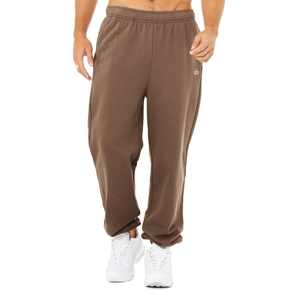 Pantalones Deportivos Alo Yoga Accolade Hombre Marrom | DGRM95786