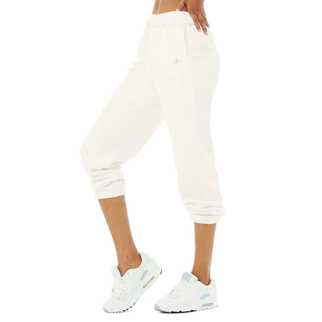 Pantalones Deportivos Alo Yoga Accolade Mujer Blancos | JIET98143