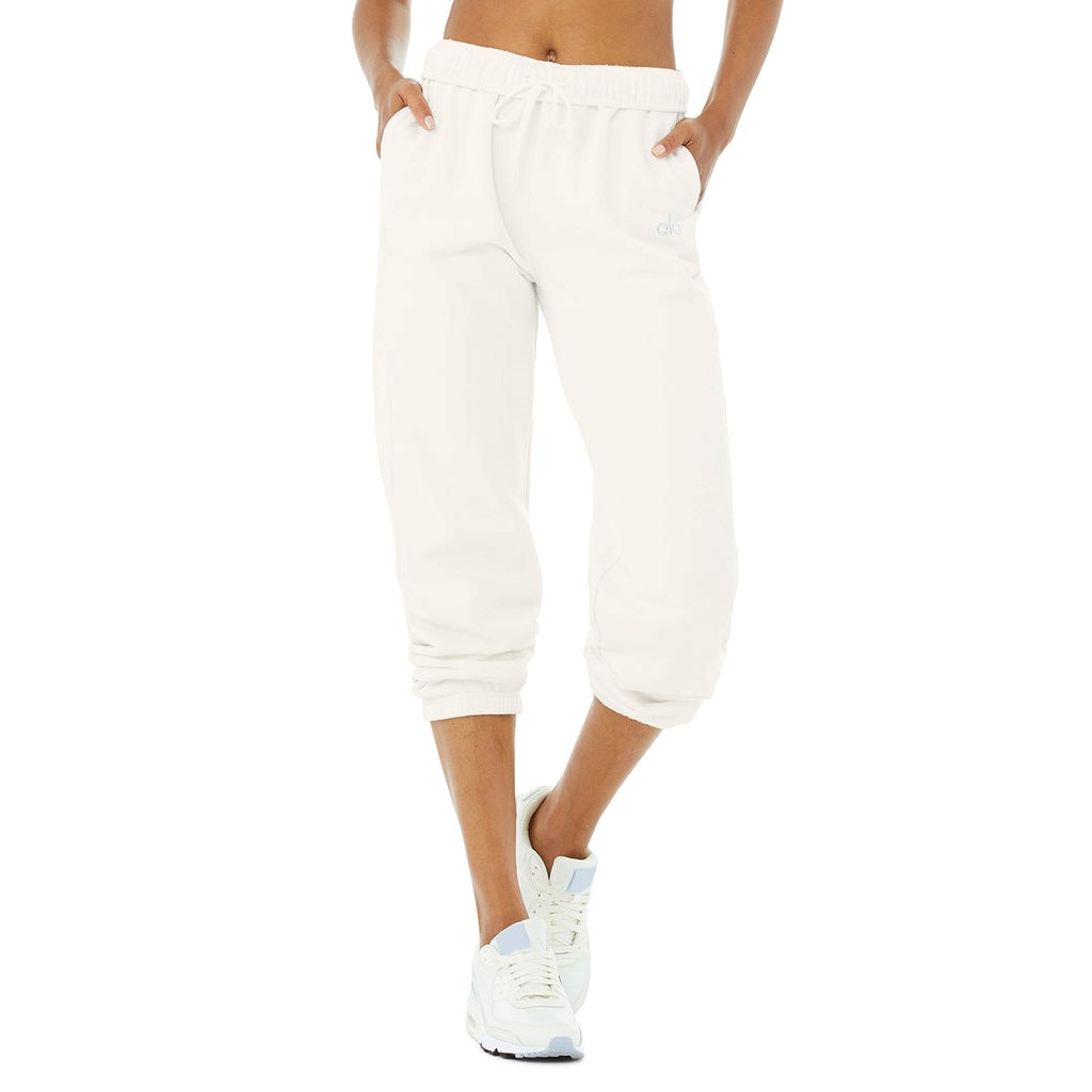Pantalones Deportivos Alo Yoga Accolade Mujer Blancos | JIET98143