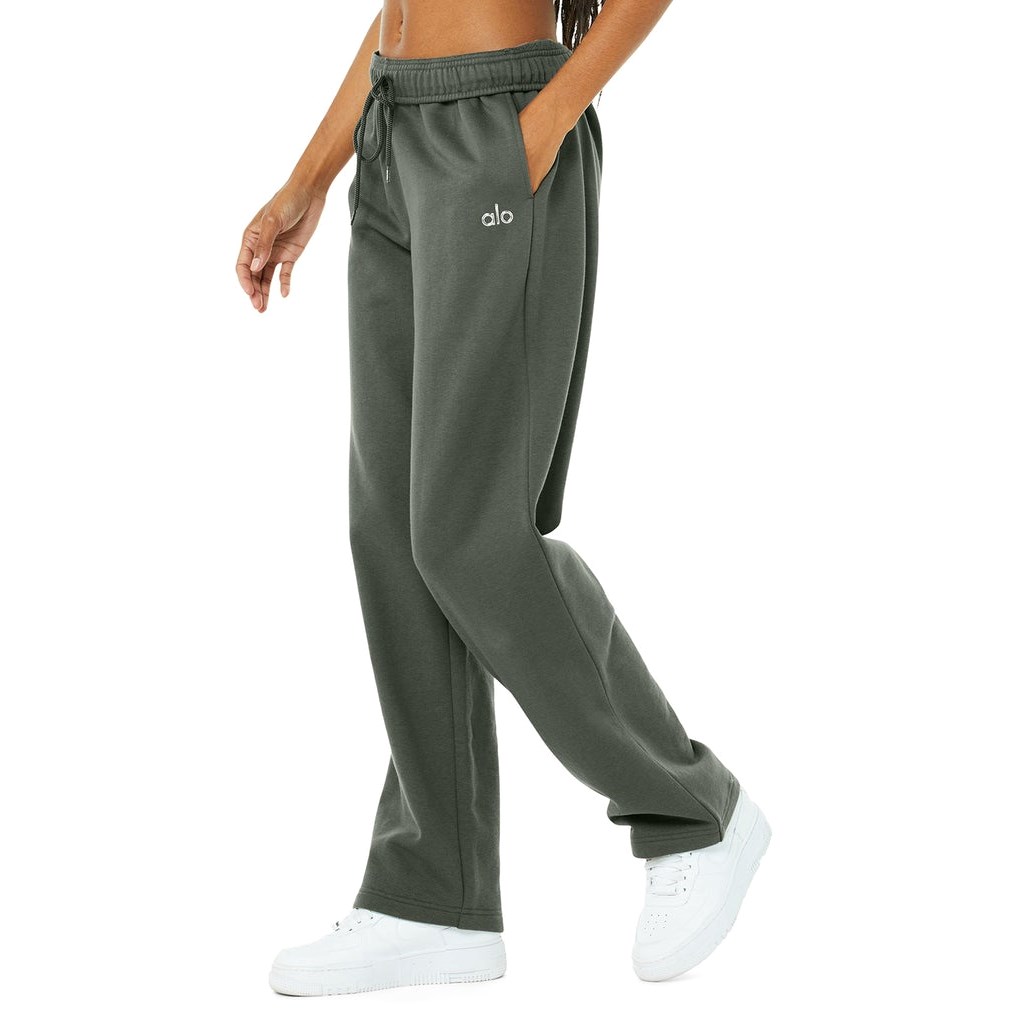 Pantalones Deportivos Alo Yoga Accolade Straight Leg Mujer Verdes | PSJX51360