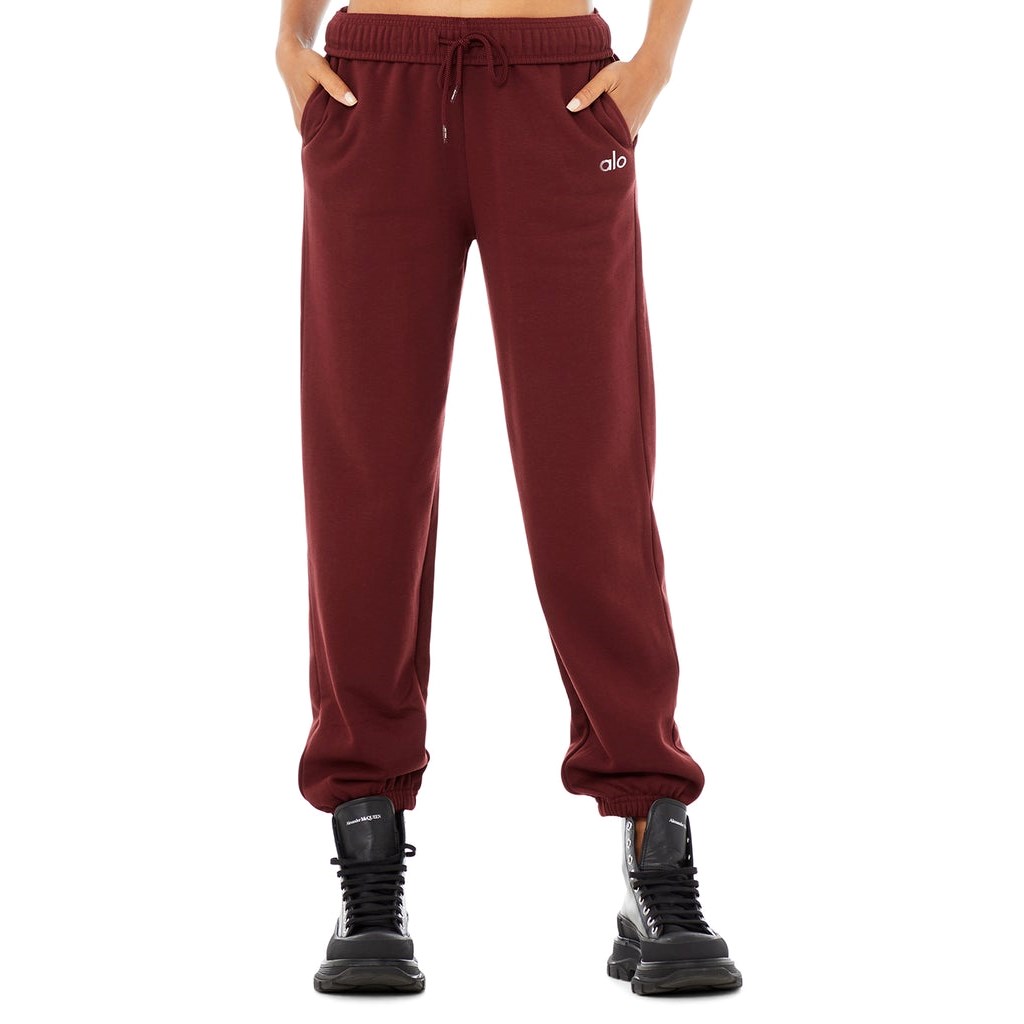 Pantalones Deportivos Alo Yoga Accolade Mujer Rojos | UQFS20138