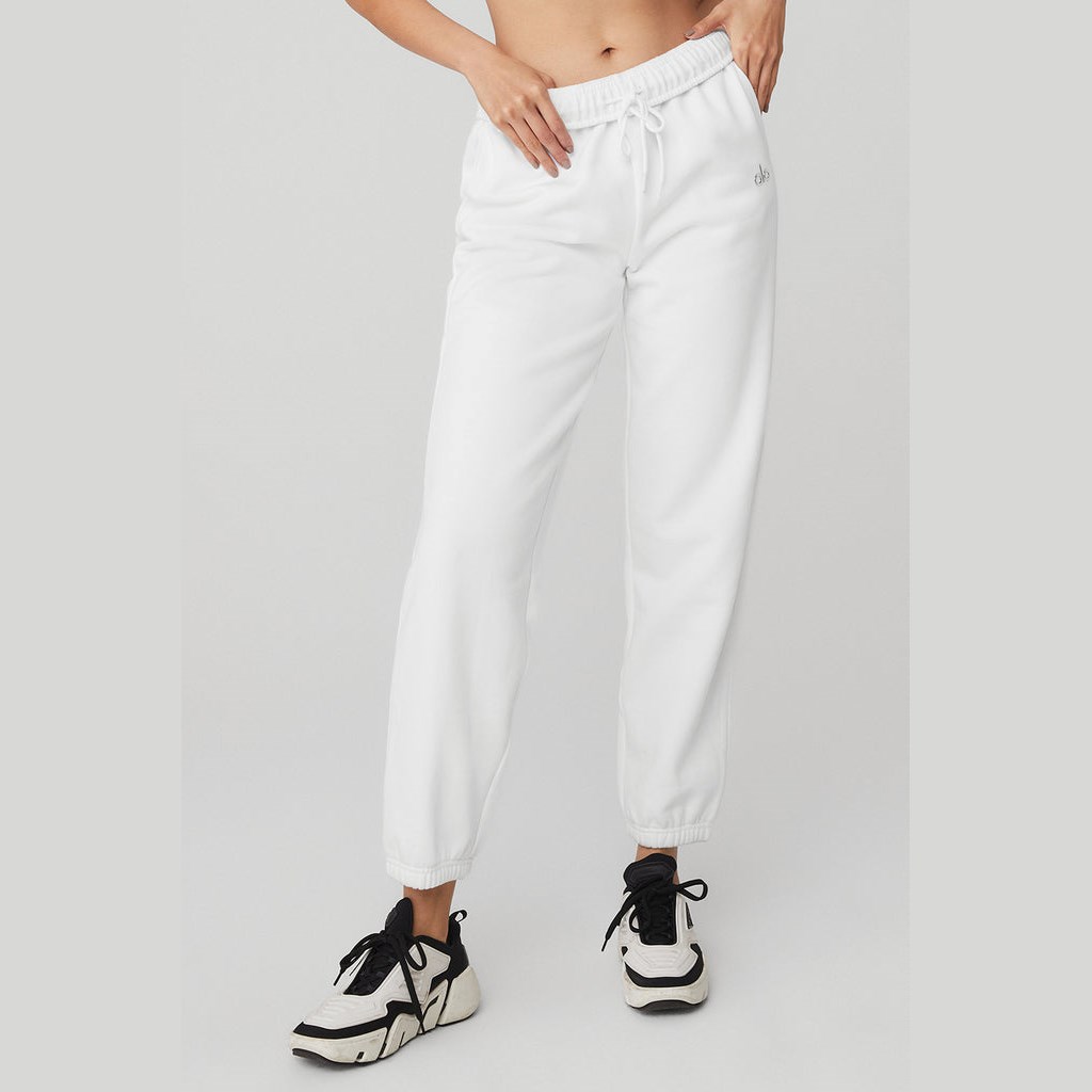 Pantalones Deportivos Alo Yoga Accolade Mujer Blancos | YBTR91468