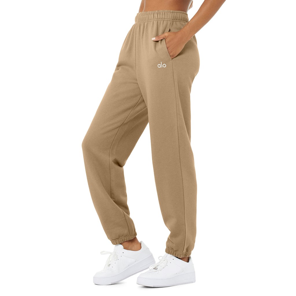 Pantalones Deportivos Alo Yoga Accolade Mujer Beige | YCDK38147