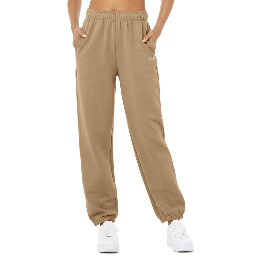 Pantalones Deportivos Alo Yoga Accolade Mujer Beige | YCDK38147