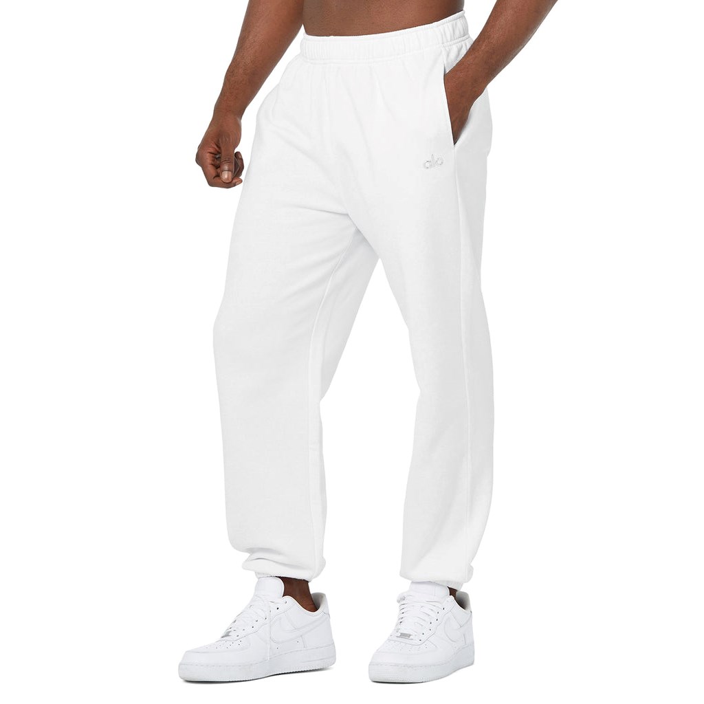 Pantalones Deportivos Alo Yoga Accolade Hombre Blancos | ZDHO50271