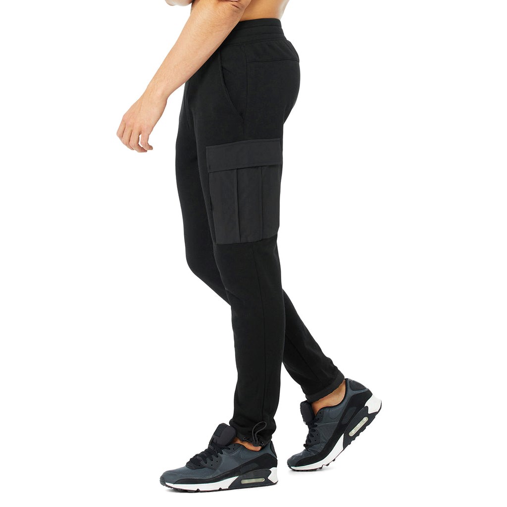 Pantalones Deportivos Alo Yoga Cargo Traverse Hombre Negros | DASL93860