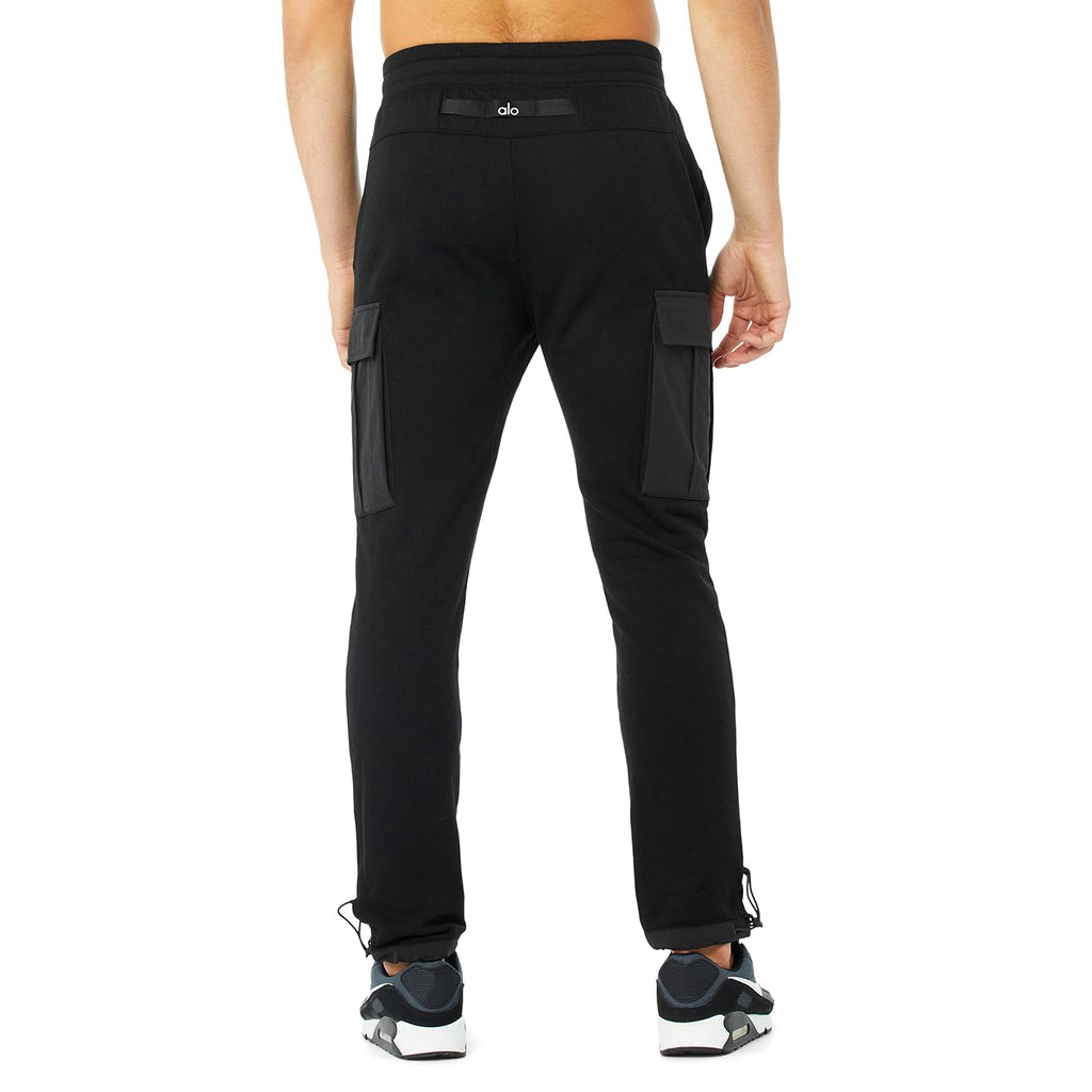 Pantalones Deportivos Alo Yoga Cargo Traverse Hombre Negros | DASL93860