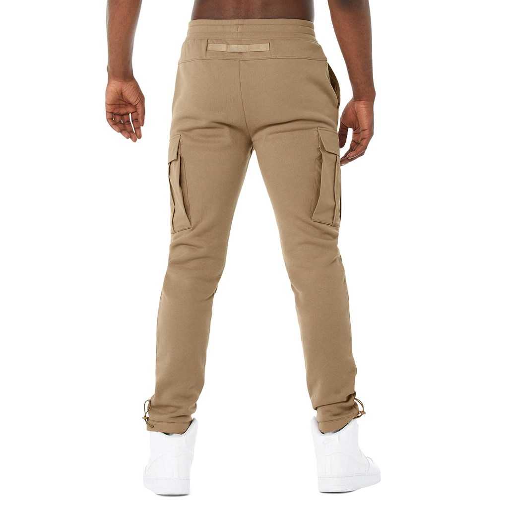 Pantalones Deportivos Alo Yoga Cargo Traverse Hombre Beige | YZHX65213