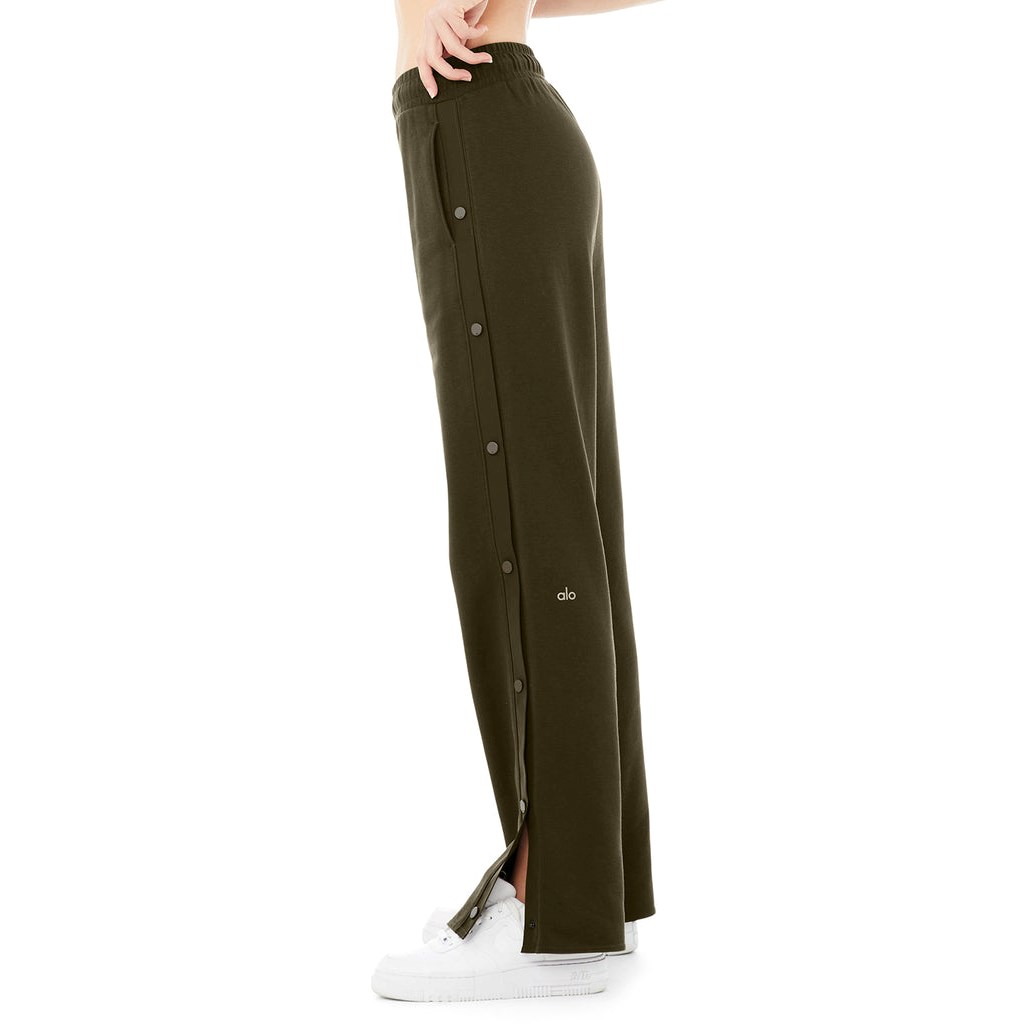 Pantalones Deportivos Alo Yoga Courtside Tearaway Snap Mujer Verdes | BDGU10284