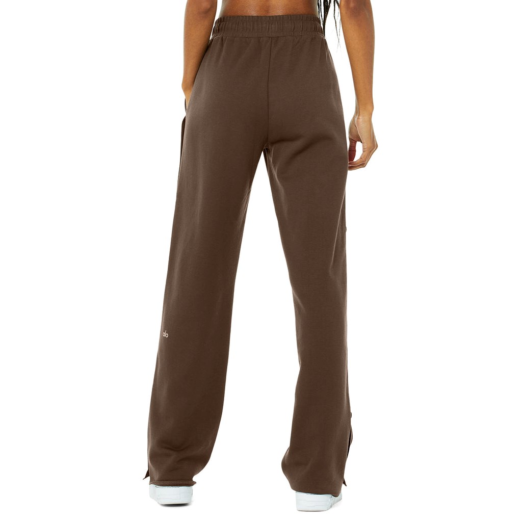 Pantalones Deportivos Alo Yoga Courtside Tearaway Snap Mujer Marrom | XFRK48273